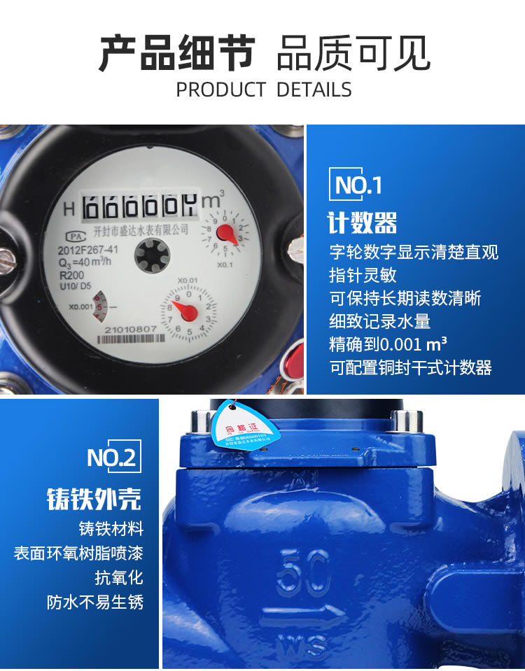 NB遠(yuǎn)傳WS垂直螺翼式冷水表